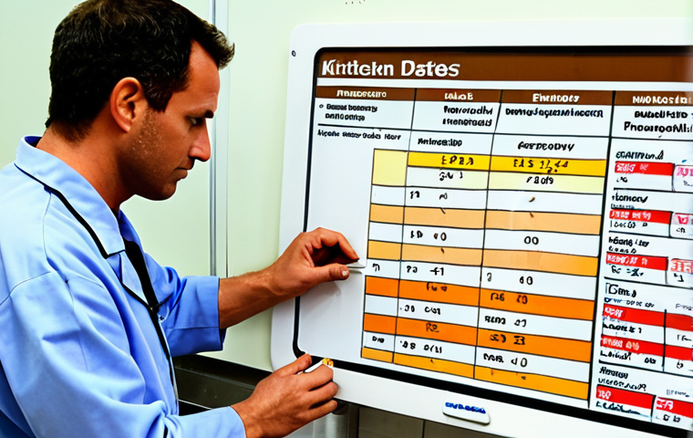 **A dynamic visual depicting the evolution of food safety.** On one side, show traditional methods with a person manually checking expiration dates or simple, handwritten logs in a classic kitchen setting. On the other, transition into a sleek, modern food facility with a diverse team of professionals actively monitoring digital dashboards, HACCP charts, and utilizing advanced tools for proactive risk assessment. Emphasize the "human factor" through engaged staff, and the shift from reactive problem-solving to preventative strategies. The overall aesthetic should be clean, bright, and demonstrate a clear progression.