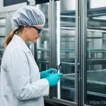 식품위생관리사 직업 만족도 - **Prompt:** A dedicated and professional food hygiene inspector, a woman in her late 30s with a focu...