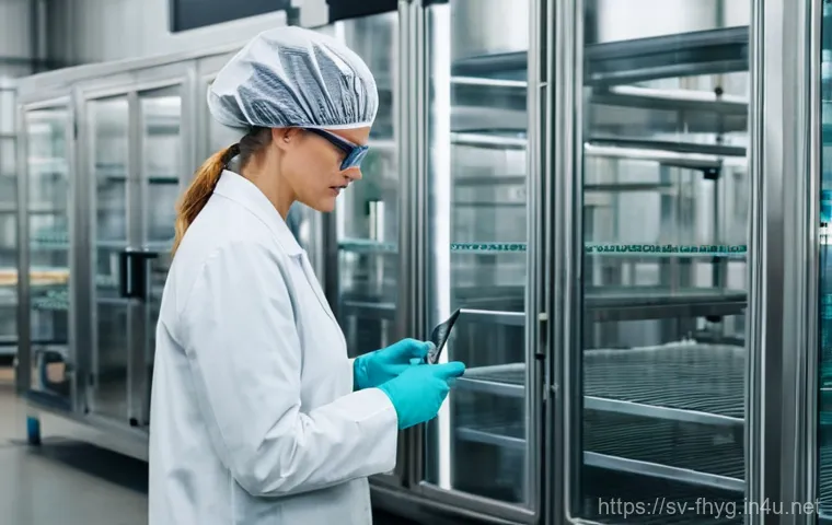 식품위생관리사 직업 만족도 - **Prompt:** A dedicated and professional food hygiene inspector, a woman in her late 30s with a focu...