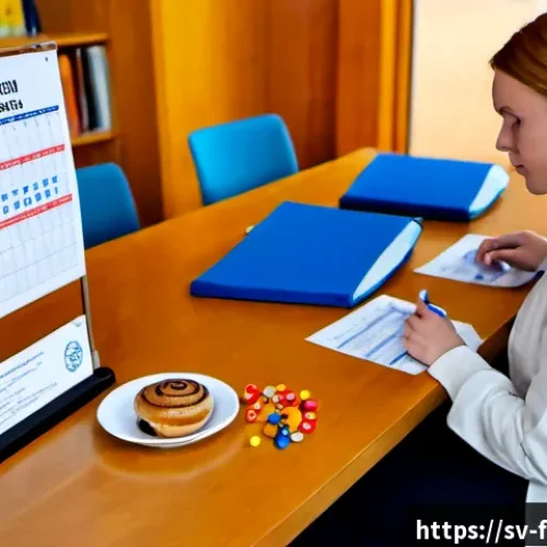 Home 17 식품위생관리사 국가시험 일정 - Photorealistic Swedish food hygiene certification exam preparation scene, a focused adult candidate ...