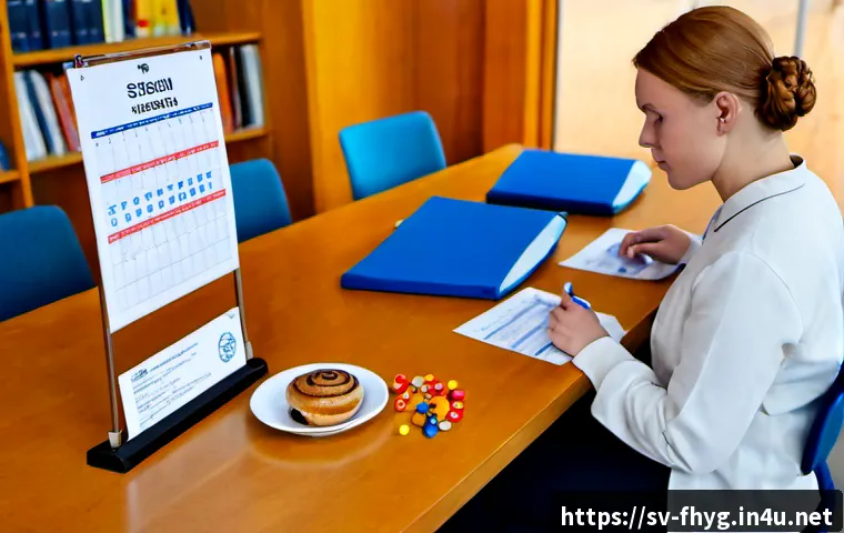 식품위생관리사 국가시험 일정 - Photorealistic Swedish food hygiene certification exam preparation scene, a focused adult candidate ...
